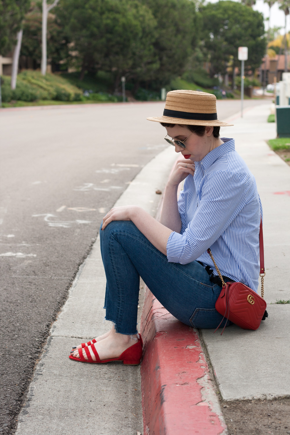 Boater hat